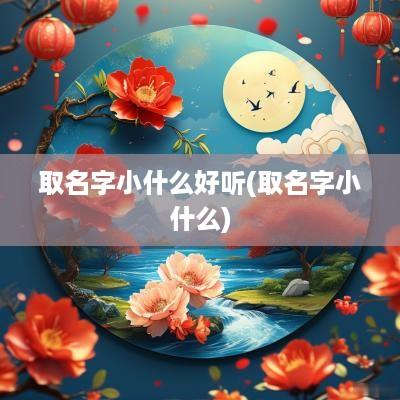 取名字小什么好听(取名字小什么)