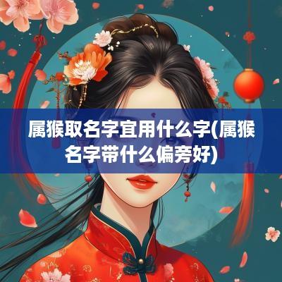 属猴取名字宜用什么字(属猴名字带什么偏旁好)