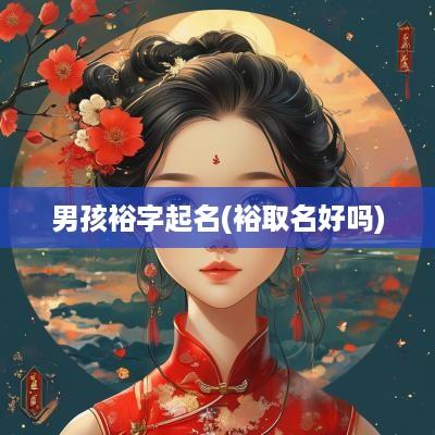 男孩裕字起名(裕取名好吗)