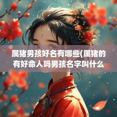 属猪男孩好名有哪些(属猪的有好命人吗男孩名字叫什么)