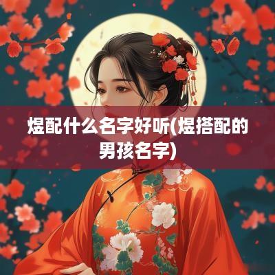 煜配什么名字好听(煜搭配的男孩名字)