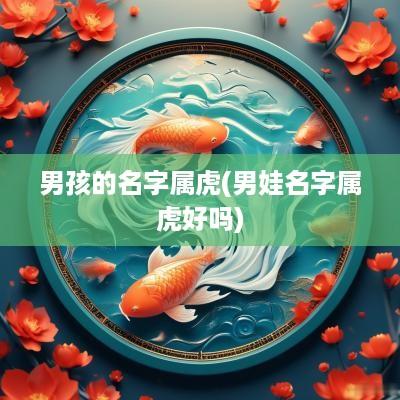 男孩的名字属虎(男娃名字属虎好吗)