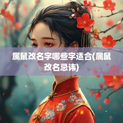 属鼠改名字哪些字适合(属鼠改名忌讳)