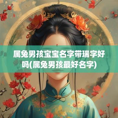 属兔男孩宝宝名字带瑞字好吗(属兔男孩最好名字)