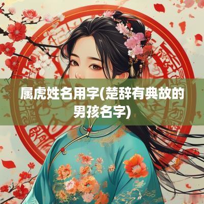 属虎姓名用字(楚辞有典故的男孩名字)