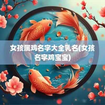 女孩属鸡名字大全乳名(女孩名字鸡宝宝)