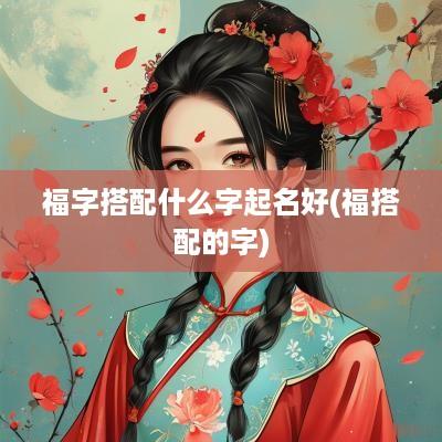 福字搭配什么字起名好(福搭配的字)