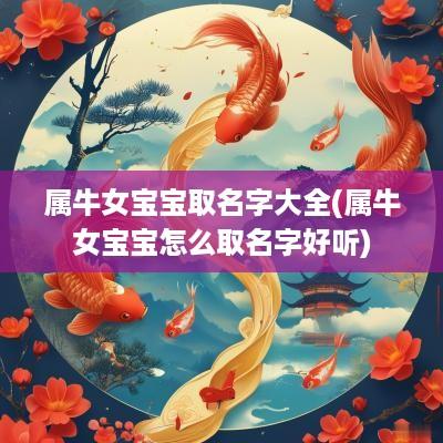 属牛女宝宝取名字大全(属牛女宝宝怎么取名字好听)