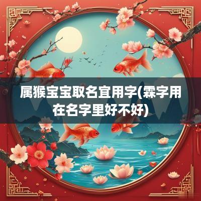 属猴宝宝取名宜用字(霖字用在名字里好不好)