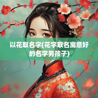 以花取名字(花字取名寓意好的名字男孩子)
