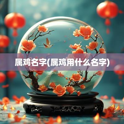 属鸡名字(属鸡用什么名字)