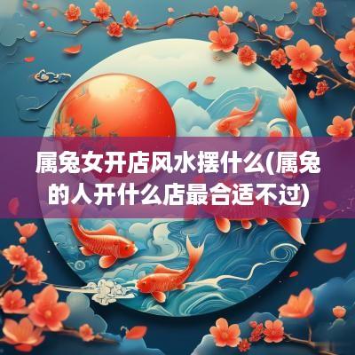 属兔女开店风水摆什么(属兔的人开什么店最合适不过)