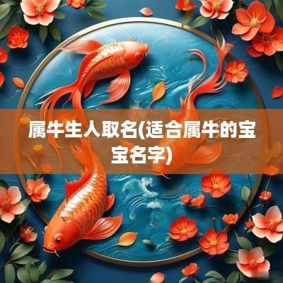 属牛生人取名(适合属牛的宝宝名字)