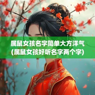 属鼠女孩名字简单大方洋气(属鼠女孩好听名字两个字)