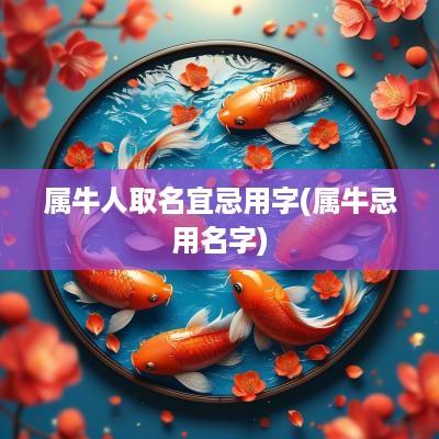 属牛人取名宜忌用字(属牛忌用名字)