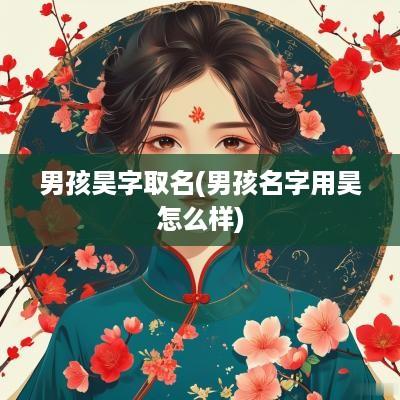 男孩昊字取名(男孩名字用昊怎么样)