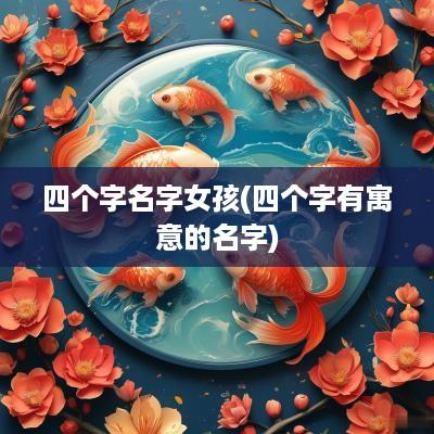 四个字名字女孩(四个字有寓意的名字)