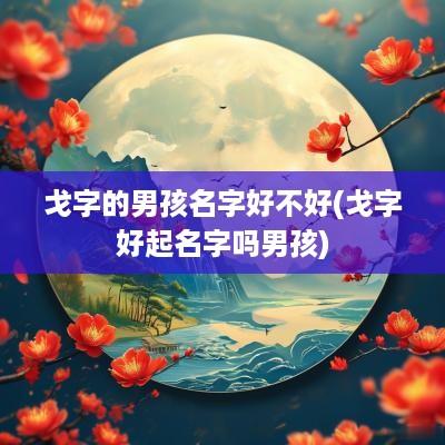戈字的男孩名字好不好(戈字好起名字吗男孩)