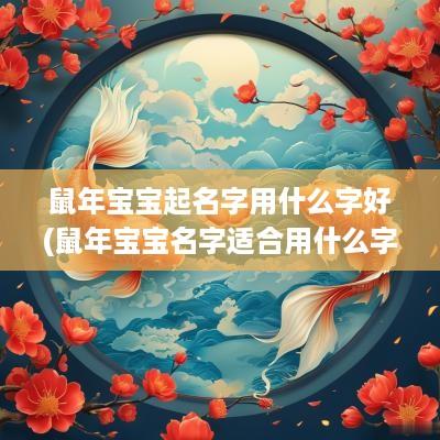 蛇年宝宝起名字用什么字好(蛇年宝宝名字适合用什么字)