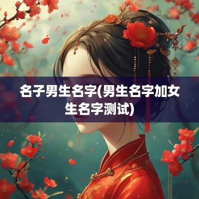 名子男生名字(男生名字加女生名字测试)