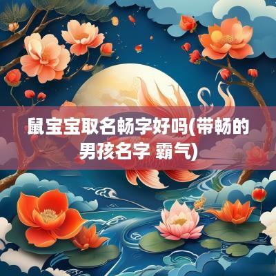鼠宝宝取名畅字好吗(带畅的男孩名字 霸气)