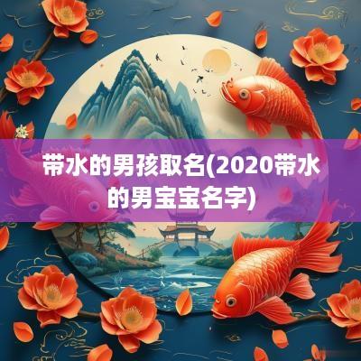 带水的男孩取名(2025带水的男宝宝名字)