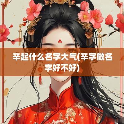 辛起什么名字大气(辛字做名字好不好)