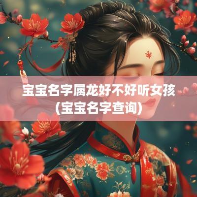 宝宝名字属龙好不好听女孩(宝宝名字查询)