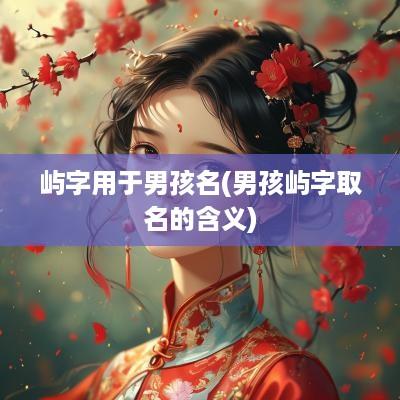 屿字用于男孩名(男孩屿字取名的含义)