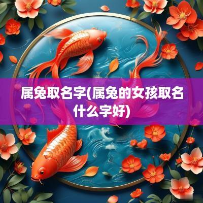 属兔取名字(属兔的女孩取名什么字好)