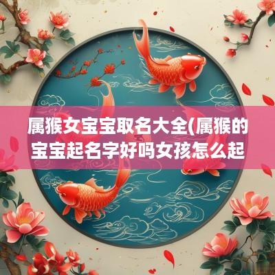 属猴女宝宝取名大全(属猴的宝宝起名字好吗女孩怎么起) 属猴女宝宝取名大全(属猴的宝宝起名字好吗女孩怎么起)