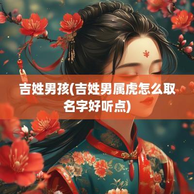 吉姓男孩(吉姓男属虎怎么取名字好听点)