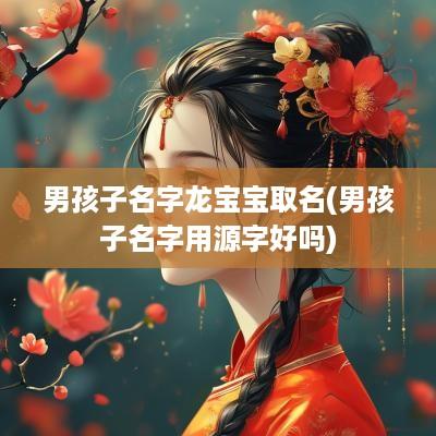 男孩子名字龙宝宝取名(男孩子名字用源字好吗)