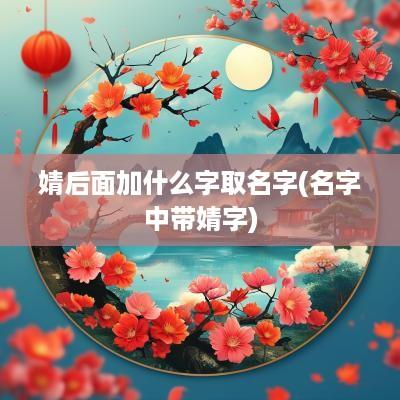 婧后面加什么字取名字(名字中带婧字)