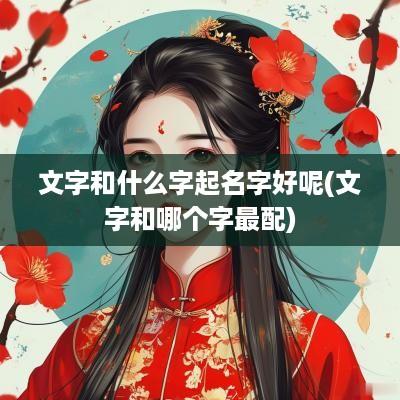 文字和什么字起名字好呢(文字和哪个字最配)