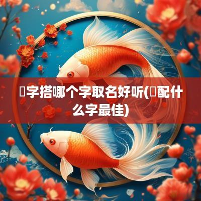 赟字搭哪个字取名好听(赟配什么字最佳)