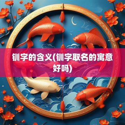 钏字的含义(钏字取名的寓意好吗)