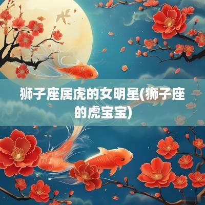 狮子座属虎的女明星(狮子座的虎宝宝)