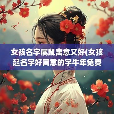 女孩名字属鼠寓意又好(女孩起名字好寓意的字蛇年免费)