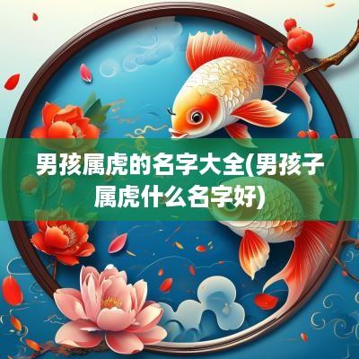 男孩属虎的名字大全(男孩子属虎什么名字好)