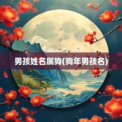 男孩姓名属狗(狗年男孩名)