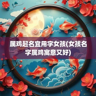 属鸡起名宜用字女孩(女孩名字属鸡寓意又好)