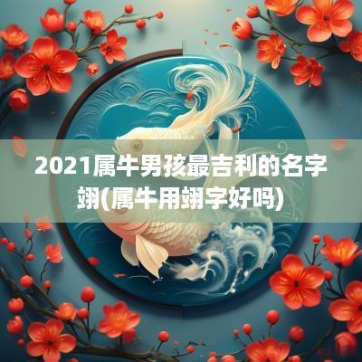2025属牛男孩最吉利的名字翊(属牛用翊字好吗)