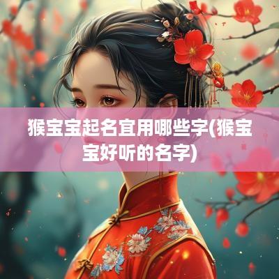 猴宝宝起名宜用哪些字(猴宝宝好听的名字)