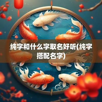 纯字和什么字取名好听(纯字搭配名字)