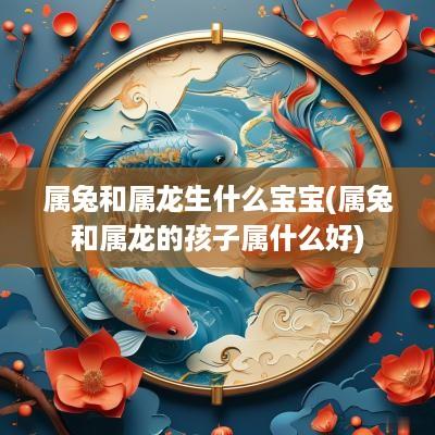 属兔和属龙生什么宝宝(属兔和属龙的孩子属什么好)