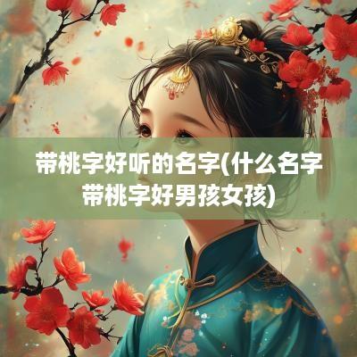 带桃字好听的名字(什么名字带桃字好男孩女孩)