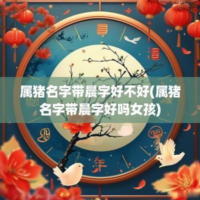 属猪名字带晨字好不好(属猪名字带晨字好吗女孩)