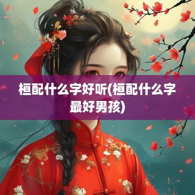 桓配什么字好听(桓配什么字最好男孩)
