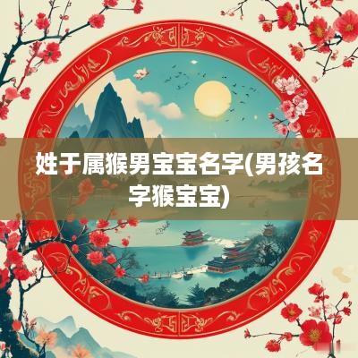 姓于属猴男宝宝名字(男孩名字猴宝宝)